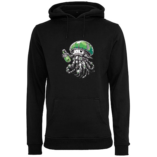 Graffiti Cans Octopus Heavy Hoodie